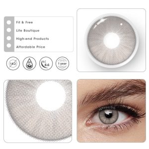 Eyemi Iceberg Grey Prescription Colored Contact Lenses
