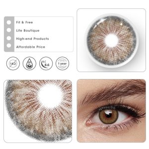 Eyemi Halo Iris Brown Colored Contact Lenses