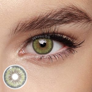 Eyemi Halo Iris Green Colored Contact Lenses