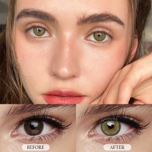 Eyemi Halo Iris Green Colored Contact Lenses