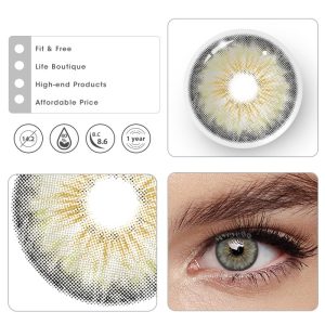 Eyemi Halo Iris Grey Colored Contact Lenses