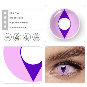 Eyemi Pink Cat Eyes Colored Contact Lenses
