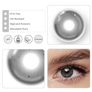 Eyemi Dusty Grey Colored Contact Lenses | 6 Months