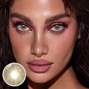 Eyemi Rome Times Brown Prescription Colored Contact Lenses