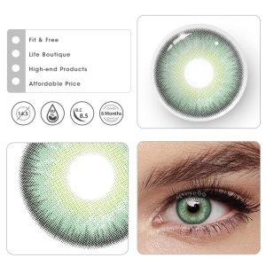 Eyemi Nocturne Green Prescription Colored Contact Lenses丨6 Months