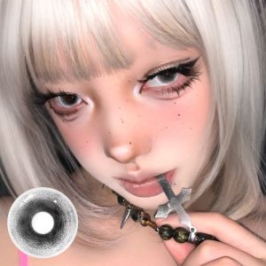 Eyemi Midnight Mist Black Prescrition Cosplay Colored Contact Lenses