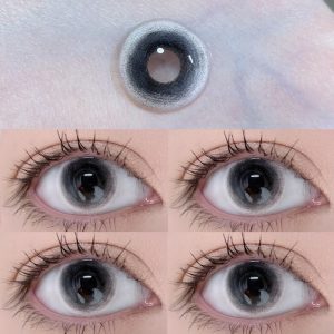 Eyemi Midnight Mist Black Prescrition Cosplay Colored Contact Lenses