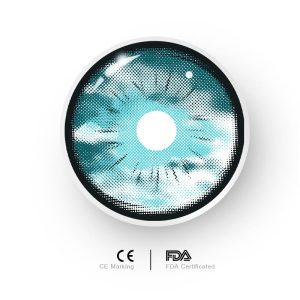 Eyemi Cursed Blue Cosplay Colored Contact Lenses
