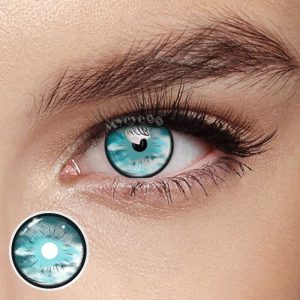 Eyemi Cursed Blue Cosplay Colored Contact Lenses