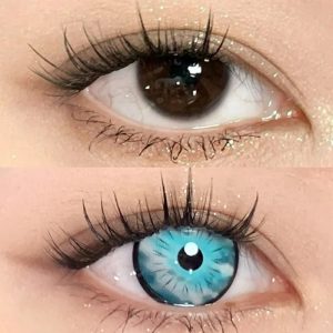 Eyemi Cursed Blue Cosplay Colored Contact Lenses