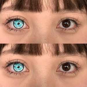 Eyemi Cursed Blue Cosplay Colored Contact Lenses