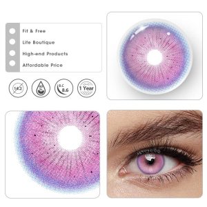 Eyemi Serpent Pink Prescrition Cosplay Colored Contact Lenses
