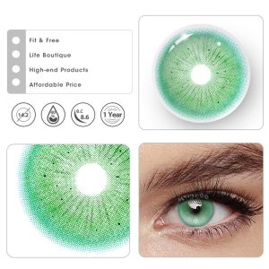 Eyemi Serpent Green Prescrition Cosplay Colored Contact Lenses
