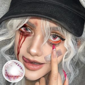 Eyemi Witch's Brew White Red Cosplay Colored Contact Lenses丨1 Day