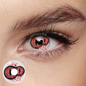 Eyemi Twin Inferno Iris Red Cosplay Colored Contact Lenses丨1 Day