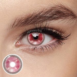 Eyemi Stitch Button Pink Cosplay Colored Contact Lenses丨1 Day
