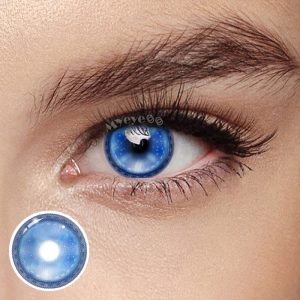 Eyemi Stitch Button Blue Cosplay Colored Contact Lenses丨1 Day
