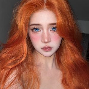 Eyemi Stitch Button Blue Cosplay Colored Contact Lenses丨1 Day