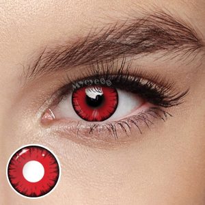 Eyemi Miracle Times Red Prescription Cosplay Colored Contact Lenses
