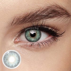 Eyemi Tiny Iris Green Large Pupil Prescription Colored Contact Lenses