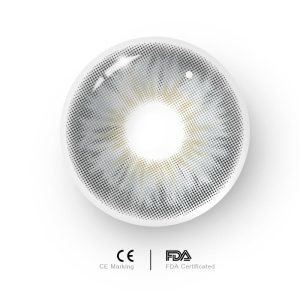 Eyemi Tiny Iris Grey Large Pupil Prescription Colored Contact Lenses