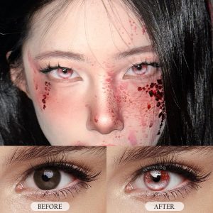 Eyemi Haunted Scarlet Red Cosplay Colored Contact Lenses丨6 Months