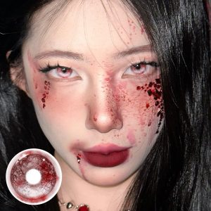 Eyemi Haunted Scarlet Red Cosplay Colored Contact Lenses丨6 Months