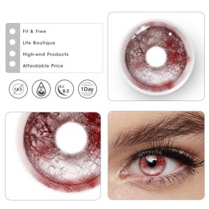 Eyemi Haunted Scarlet Red Cosplay Colored Contact Lenses丨6 Months