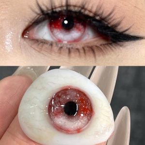 Eyemi Haunted Scarlet Red Cosplay Colored Contact Lenses丨6 Months
