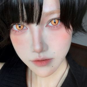 Eyemi Dragon Eye Gold Brown Prescrition Cosplay Colored Contact Lenses丨1 Day