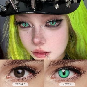 Eyemi Dragon Eye Green Cosplay Colored Contact Lenses丨1 Day
