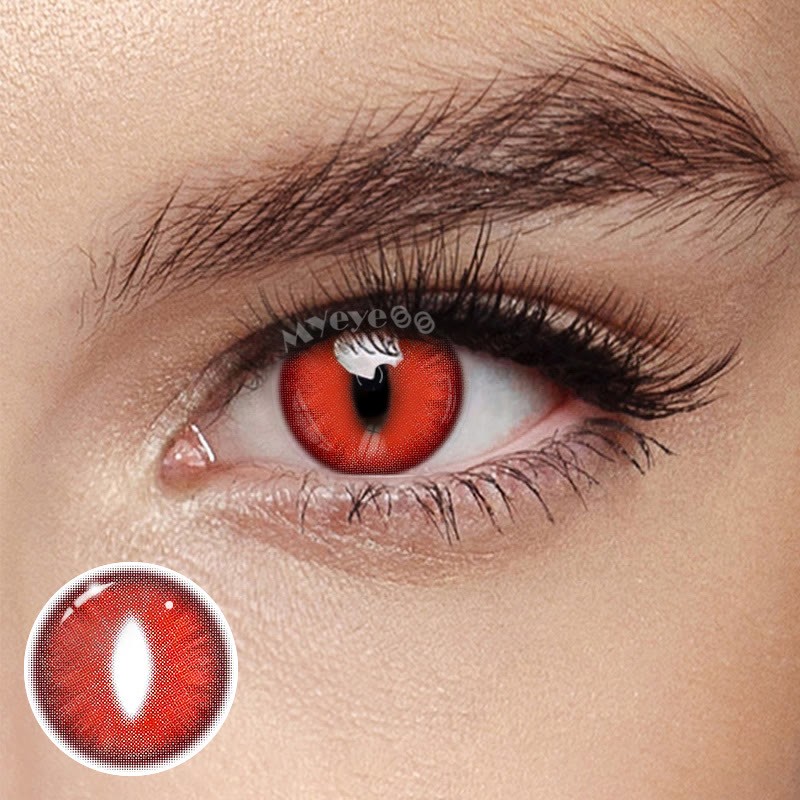 Coloredeye Dragon Eye Red Cosplay Colored Contact Lenses丨1 Day