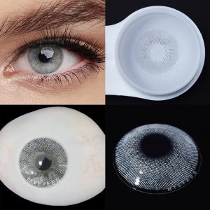Eyemi Ocean Grey Prescription Men Colored Contact Lenses