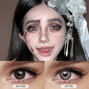 Eyemi Soulworm White Cosplay Colored Contact Lenses丨1 Day