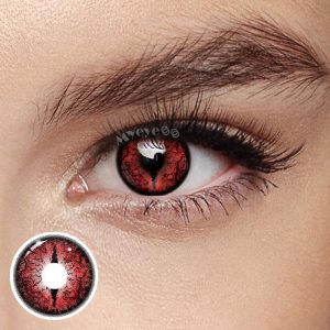 Eyemi Soulworm Red Cosplay Colored Contact Lenses丨1 Day
