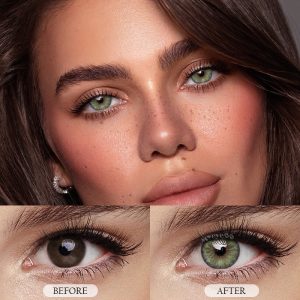 Eyemi Petite Iris Grey Green Colored Contact Lenses