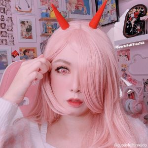 Eyemi Blind Kamado Nezuko Ghost Prescription Cosplay Colored Contact Lenses