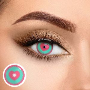Eyemi Blind Minecraft Green Pink Prescription Cosplay Colored Contact Lenses
