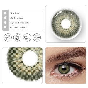Coloredeye New York III Dark Green Prescription Colored Contact Lenses