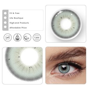 Eyemi Bubble Blue Prescription Colored Contact Lenses