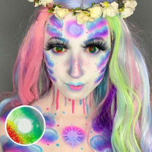 Eyemi Pride Day Multi Rainbow Prescription Cosplay Colored Contact Lenses