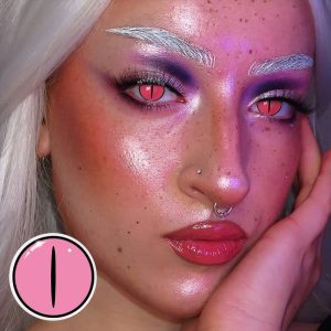 Eyemi Blind Kamado Nezuko Rose Cosplay Colored Contact Lenses