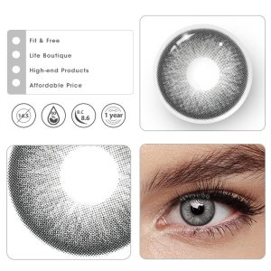 Coloredeye Barbie Taylor Grey Prescription Colored Contact Lenses