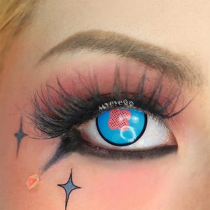 Eyemi Blind Hibana Blue Cosplay Colored Contact Lenses