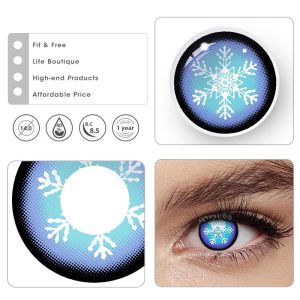 Eyemi Blind Snowflake Cosplay Colored Contact Lenses