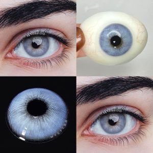 Eyemi Rome Times Blue Prescription Men Colored Contact Lenses