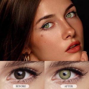 Eyemi New York II Appeal Grey Brown Prescription Colored Contact Lenses