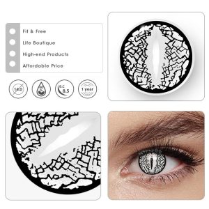Eyemi Blind Lizard Eye Sliver Cosplay Colored Contact Lenses