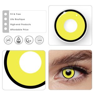 Eyemi Yellow Manson Cosplay Colored Contact Lenses
