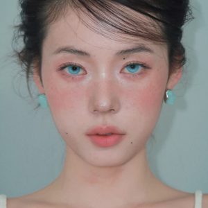Eyemi Moss Blue Colored Contact Lenses丨1 Day